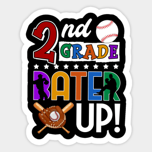 2nd Grade Batter-up! Baseball Back to School Sticker